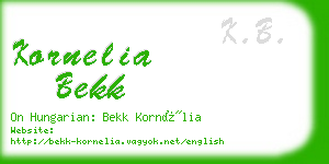 kornelia bekk business card